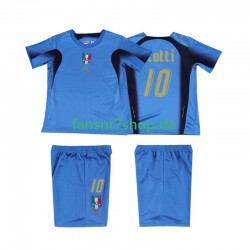 Italien fußball trikot TOTTI 10 Kinder Heim Retro 2006 Kurzarm