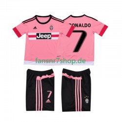 Juventus Turin fußball trikot Cristiano RONALDO 7 2015 2016 Kinder Auswärts Retro Kurzarm
