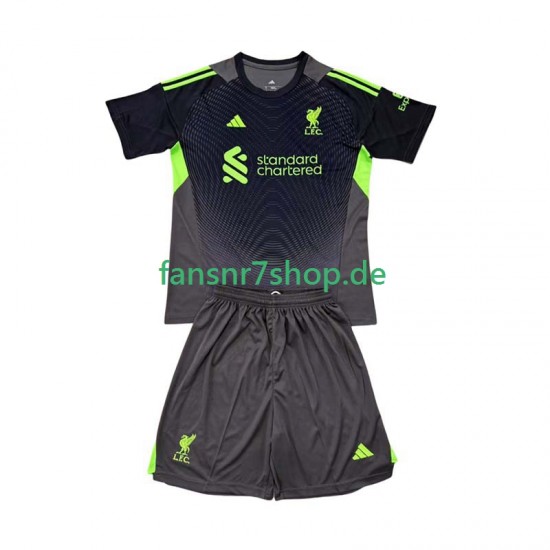 Liverpool fußball trikot Torhüter Kinder Heim 2025-2026 Kurzarm