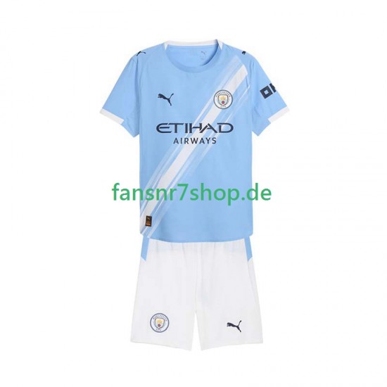 Manchester City fußball trikot Kinder Heim 2025-2026 Kurzarm