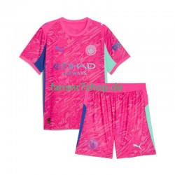 Manchester City fußball trikot Torhüter Kinder Auswärts 2025-2026 Kurzarm