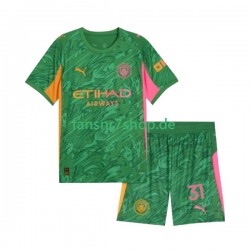 Manchester City fußball trikot Ederson Moraes 31 Torhüter Kinder Heim 2025-2026 Kurzarm
