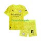 Manchester City fußball trikot Ederson Moraes 31 Torhüter Kinder Ausweich 2025-2026 Kurzarm