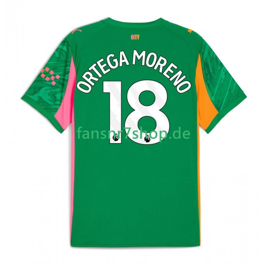 Manchester City fußball trikot ORTEGA MORENO 18 Torhüter Herren Heim 2025-2026 Kurzarm