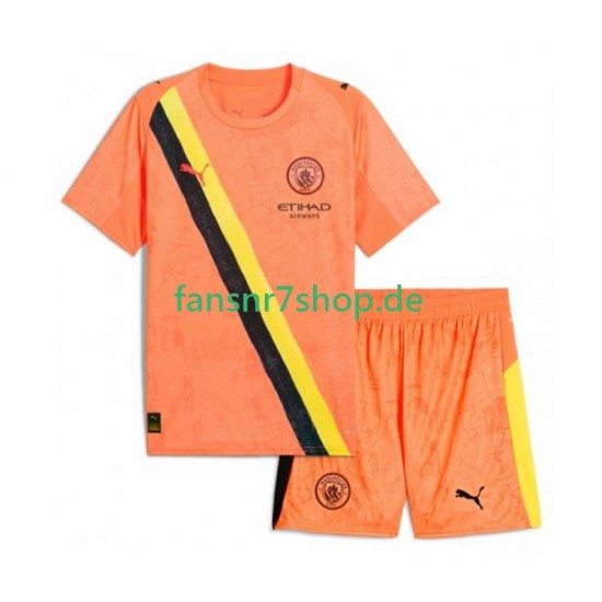 Manchester City fußball trikot KIDSUPER Torhüter Kinder Heim 2025-2026 Kurzarm