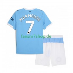Manchester City fußball trikot Omar Marmoush 7 Kinder Heim 2025-2026 Kurzarm