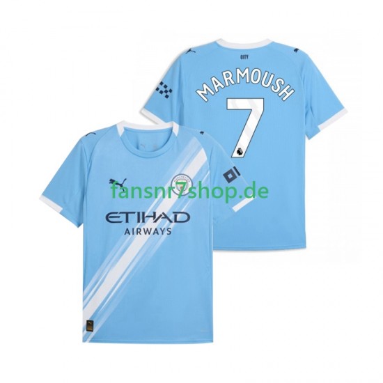 Manchester City fußball trikot Omar Marmoush 7 Herren Heim 2025-2026 Kurzarm