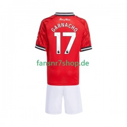 Manchester United fußball trikot Alejandro Garnacho 17 Kinder Heim 2025-2026 Kurzarm