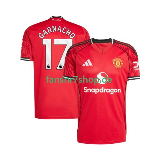 Manchester United fußball trikot Alejandro Garnacho 17 Herren Heim 2025-2026 Kurzarm