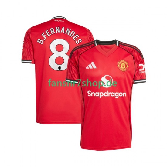 Manchester United fußball trikot Bruno Fernandes 8 Herren Heim 2025-2026 Kurzarm
