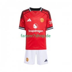 Manchester United fußball trikot Kinder Heim 2025-2026 Kurzarm