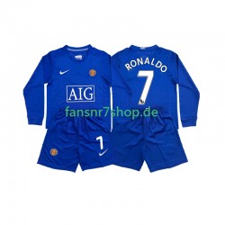 Manchester United fußball trikot Cristiano Ronaldo 7 Kinder Auswärts Retro 2008 Langarm