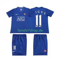 Manchester United fußball trikot GIGGS 11 Kinder Auswärts Retro 2008 Kurzarm