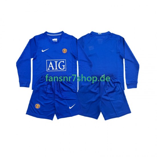 Manchester United fußball trikot Kinder Auswärts Retro 2008 Langarm