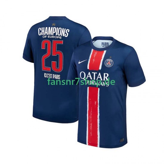 Paris Saint-Germain fußball trikot Champion Herren Heim 2024-2025 Kurzarm