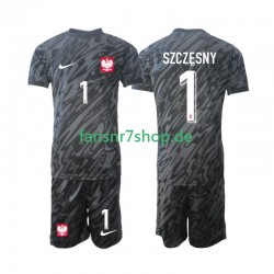 Polen fußball trikot Szczesny 1 Torhüter Kinder Auswärts 2024 Kurzarm