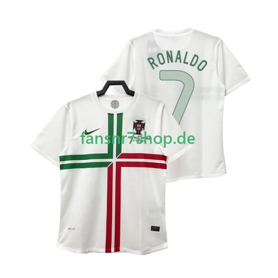 Portugal fußball trikot Cristiano Ronaldo 7 2012 Herren Auswärts Retro Kurzarm