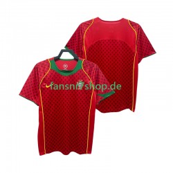 Portugal fußball trikot Herren Heim Retro 2004 Kurzarm