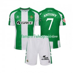 Real Betis fußball trikot Antony 7 Kinder Heim 2025-2026 Kurzarm