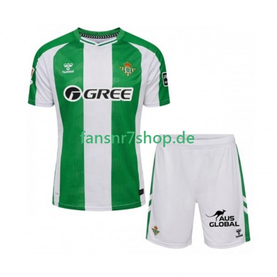 Real Betis fußball trikot Kinder Heim 2025-2026 Kurzarm