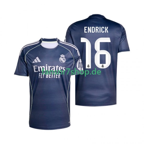 Real Madrid fußball trikot Endrick 16 Herren Auswärts 2025-2026 Kurzarm Real Madrid fußball trikot Endrick 16 Herren Auswärts 2025-2026 Kurzarm