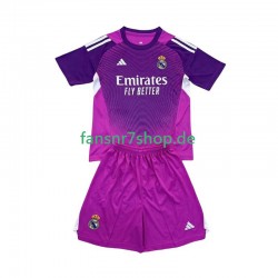 Real Madrid fußball trikot Torhüter Kinder Auswärts 2025-2026 Kurzarm