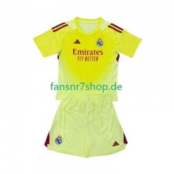 Real Madrid fußball trikot Torhüter Kinder Viertes 2025-2026 Kurzarm
