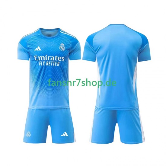 Real Madrid fußball trikot Torhüter Kinder Heim 2025-2026 Kurzarm