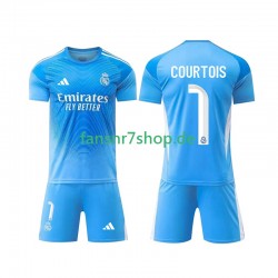 Real Madrid fußball trikot Thibaut Courtois 1 Torhüter Kinder Heim 2025-2026 Kurzarm