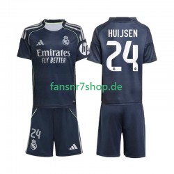 Real Madrid fußball trikot Huijsen 24 Kinder Auswärts 2025-2026 Kurzarm