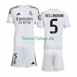 Real Madrid fußball trikot Jude Bellingham 5 Kinder Heim 2025-2026 Kurzarm