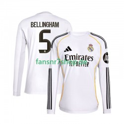 Real Madrid fußball trikot Jude Bellingham 5 Herren Heim 2025-2026 Langarm