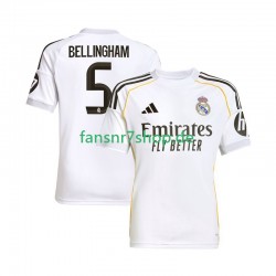 Real Madrid fußball trikot Jude Bellingham 5 Herren Heim 2025-2026 Kurzarm