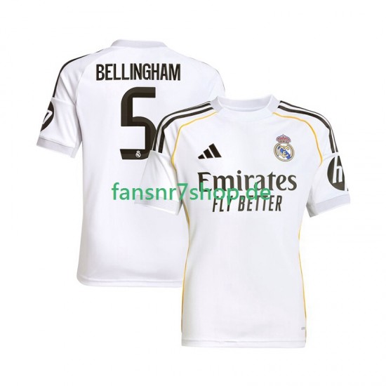 Real Madrid fußball trikot Jude Bellingham 5 Herren Heim 2025-2026 Kurzarm Real Madrid fußball trikot Jude Bellingham 5 Herren Heim 2025-2026 Kurzarm