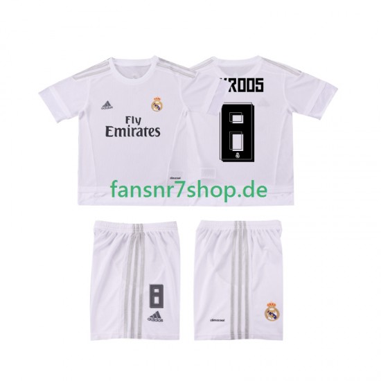 Real Madrid fußball trikot KROOS 8 2015 2016 Kinder Heim Retro Kurzarm