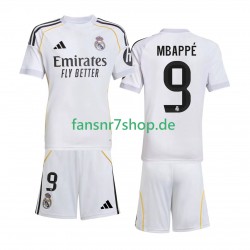 Real Madrid fußball trikot Mbappé Kylian 9 Kinder Heim 2025-2026 Kurzarm