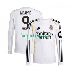 Real Madrid fußball trikot Mbappé Kylian 9 Herren Heim 2025-2026 Langarm