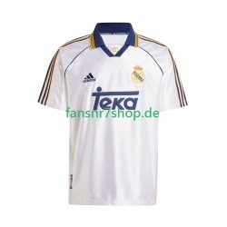 Real Madrid fußball trikot -2000 Herren Heim Retro 1999 Kurzarm