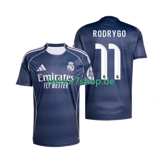 Real Madrid fußball trikot Rodrygo 11 Herren Auswärts 2025-2026 Kurzarm