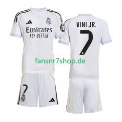 Real Madrid fußball trikot Vinicius Junior 7 Kinder Heim 2025-2026 Kurzarm