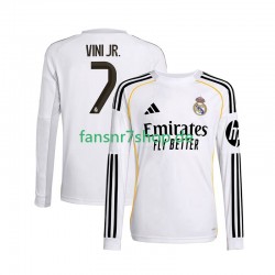 Real Madrid fußball trikot Vinicius Junior 7 Herren Heim 2025-2026 Langarm
