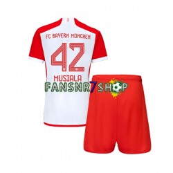 FC Bayern München fußball trikot Jamal Musiala 42 Kinder Heim 2023-2024 Kurzarm