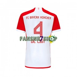 FC Bayern München fußball trikot Matthijs de Ligt 4 Herren Heim 2023-2024 Kurzarm