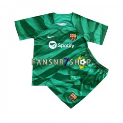 FC Barcelona fußball trikot Torhüter Kinder Heim 2023-2024 Kurzarm