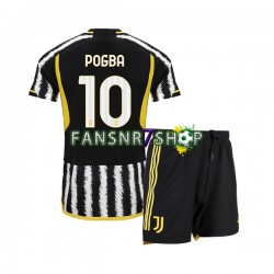 Juventus Turin fußball trikot Paul Pogba 10 Kinder Heim 2023-2024 Kurzarm