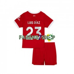 Liverpool fußball trikot Luis Diaz 23 Kinder Heim 2023-2024 Kurzarm