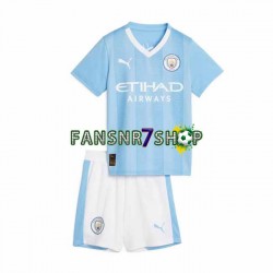 Manchester City fußball trikot Kinder Heim 2023-2024 Kurzarm