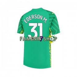 Manchester City fußball trikot Ederson Moraes 31 Torhüter Herren Heim 2023-2024 Kurzarm