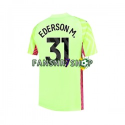 Manchester City fußball trikot Ederson Moraes 31 Torhüter Herren Ausweich 2023-2024 Kurzarm