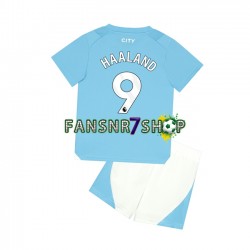Manchester City fußball trikot Haaland 9 Kinder Heim 2023-2024 Kurzarm